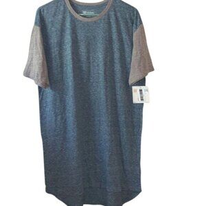 LuLaRoe Simply Comfortable Heathered Blue & Gray Short Sleeve T-Shirt L